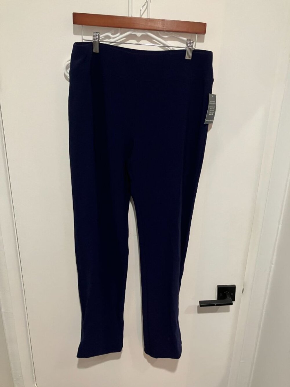 Boston Proper Women's Beyond Travel High Rise Pant, Navy, Size M/L, NWT
